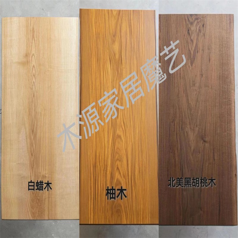 中古实木小圆桌柚木圆形餐桌侘寂风复古民宿边几胡桃木茶几咖啡桌