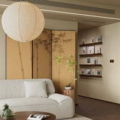 新酒店屏风客厅装 饰客厅茶室中古遮挡竹子折屏