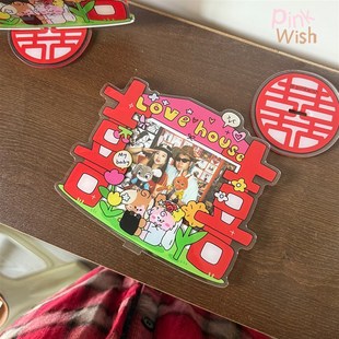 inwih白昼梦拍立得照片相框摆台寸结婚wide宽幅寸立牌