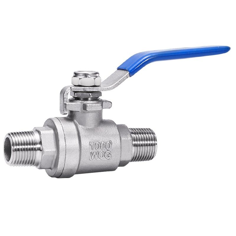 二片外丝球两片式外丝门分外螺纹两头外牙球