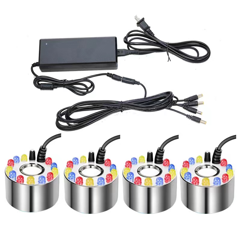 一拖二三四不锈钢超音波雾化头水池景观喷器雾水景烟雾造雾加湿器