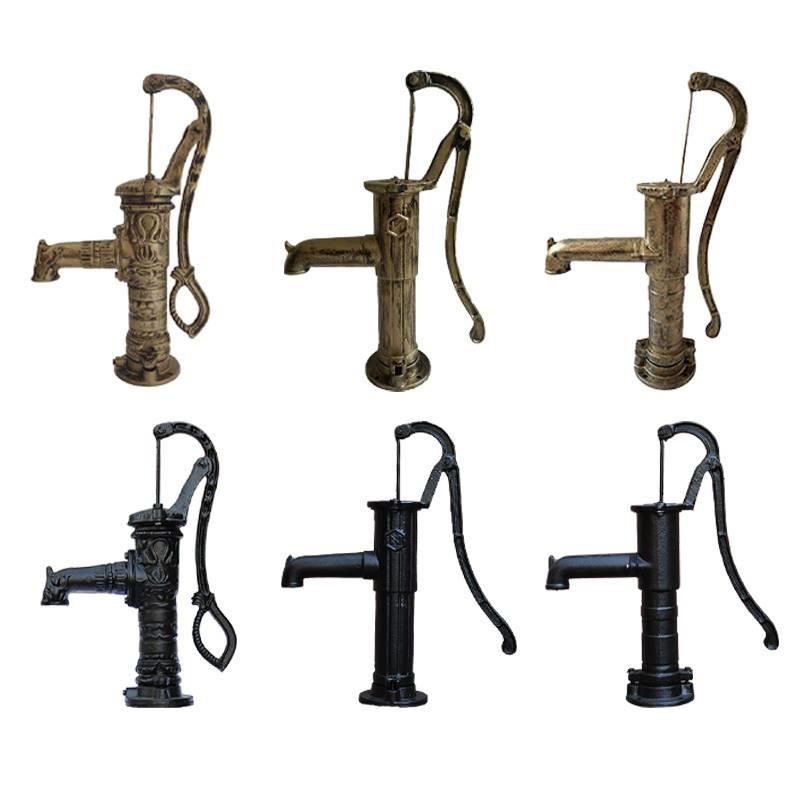 家用水井手摇水井泵压水井手动家用摇水泵井水吸水器手压老式铸铁