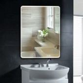 浴室镜洗手洗澡间厕所壁挂玻璃卫浴墙自粘免打镜子