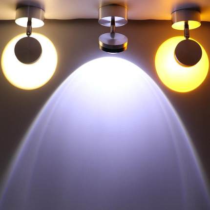 明装射灯W家用客厅沙发背景灯 吧台吸顶嵌入式酒吧射灯led天花灯