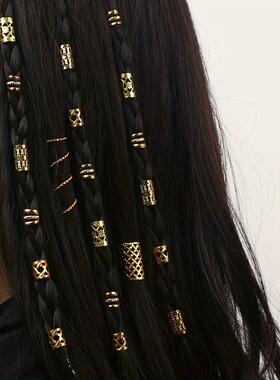 音乐节脏辫环辣妹头饰欧美个性化头饰假发脏辫装饰发扣发环街舞头