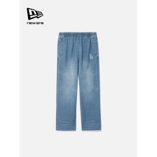 New Era纽亦华2026新款MLB宽松牛仔长裤水洗阔腿男女14726713