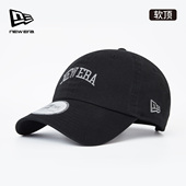 New Era纽亦华2025秋冬新款 学院字母LOGO棒球帽男女休闲弯檐软顶
