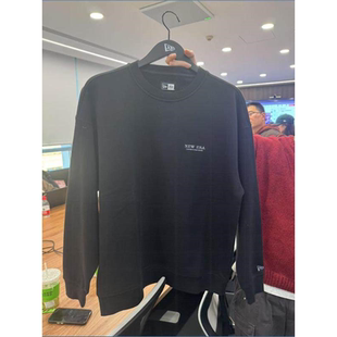 New Era纽亦华2026新款加绒圆领卫衣男女保暖套头衫宽松14726738