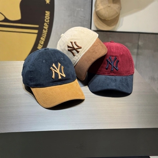 纽亦华2025新款 14450296 软顶940灯芯绒棒球帽子拼色男女款