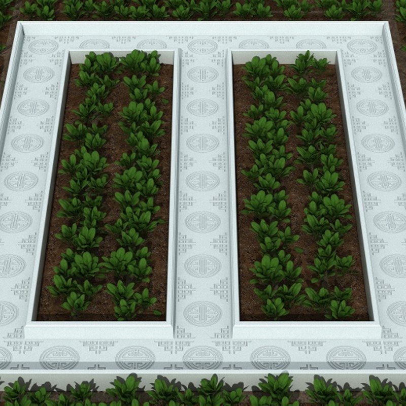 菜地沟板模具花园脚踏石庭院全水泥围栏沿路菜园地面模具新款