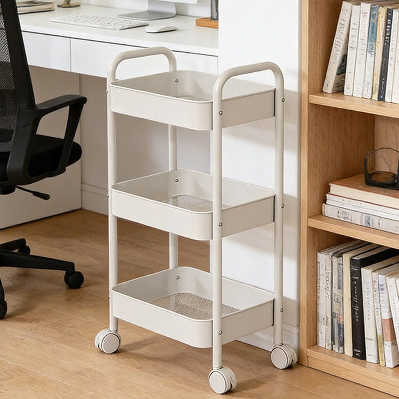 小推车置物架厨房落地多层浴室卫生间轮动婴儿卧室零食收纳储物架
