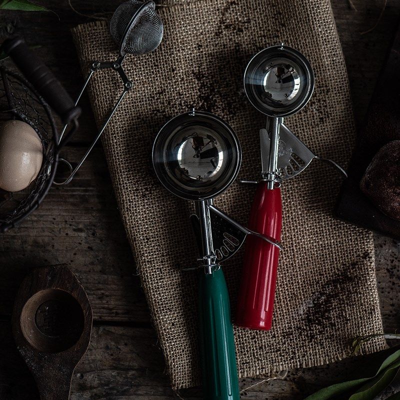 彩色手冰激凌球挖勺夏天拍摄道具美食摄影摆拍复古风,厨房/烹饪用具,水果分割器,淘宝优惠券,粉丝福利购,淘宝优惠卷