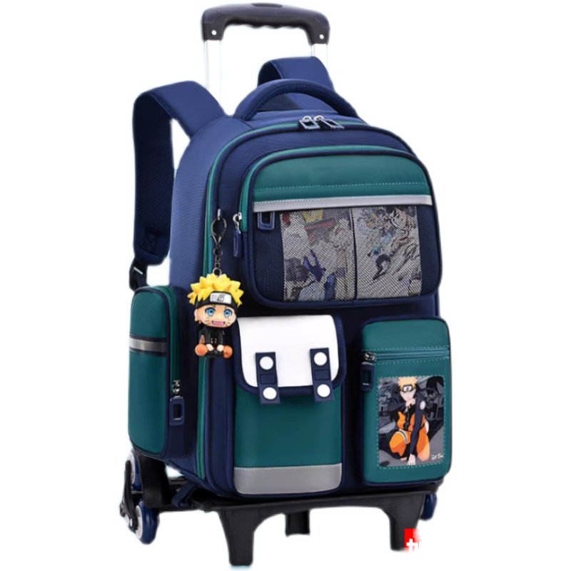 儿童拉杆书包小学生一二三到六年级男女生爬楼防水护脊减负拉杆箱