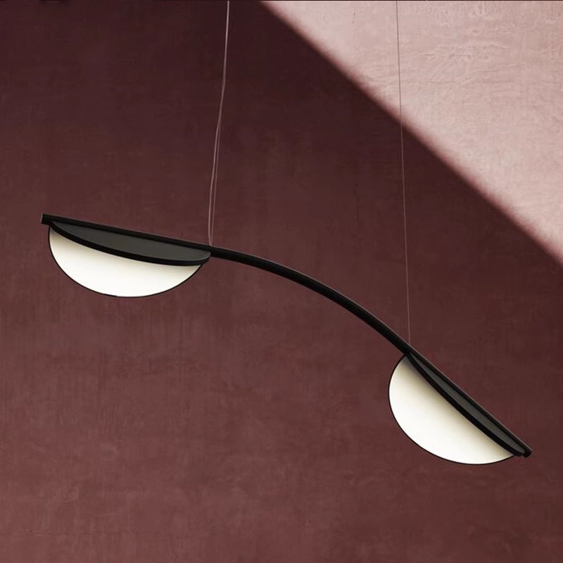 后现代餐厅岛台蝴蝶吊灯意大利长条创意设计师客厅茶室LED翅膀灯