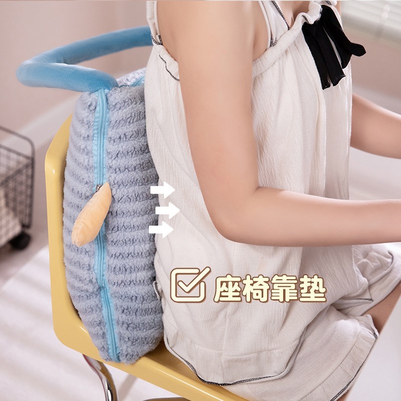 多巴胺抱枕被子两用空调被办公室午睡毯子枕头车载被子二合一凉被