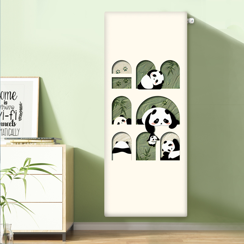 奶油暖风机气片罩防熏黑遮挡弹力全包竖版家用暖气防尘罩墙暖盖布