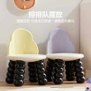 儿童椅子卡通加厚幼儿园靠背坐椅宝宝塑料餐椅小孩家用防滑小凳子