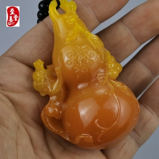 玉石原石寿山石雕田黄石黄龙玉葫芦貔貅手把件奇石观赏石