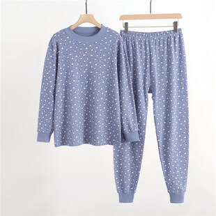 线衣线裤 中老年人纯棉中领秋衣秋裤 秋冬棉毛衫 密码 女针织内衣 套装