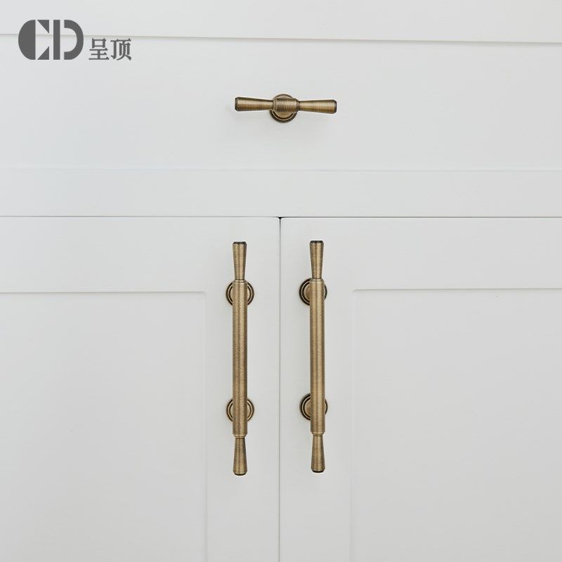中古风拉手古铜色黄铜衣柜门抽屉仿古复古橱柜厨房法式高级感把手,基础建材,小拉手,淘宝优惠券,粉丝福利购,淘宝优惠卷