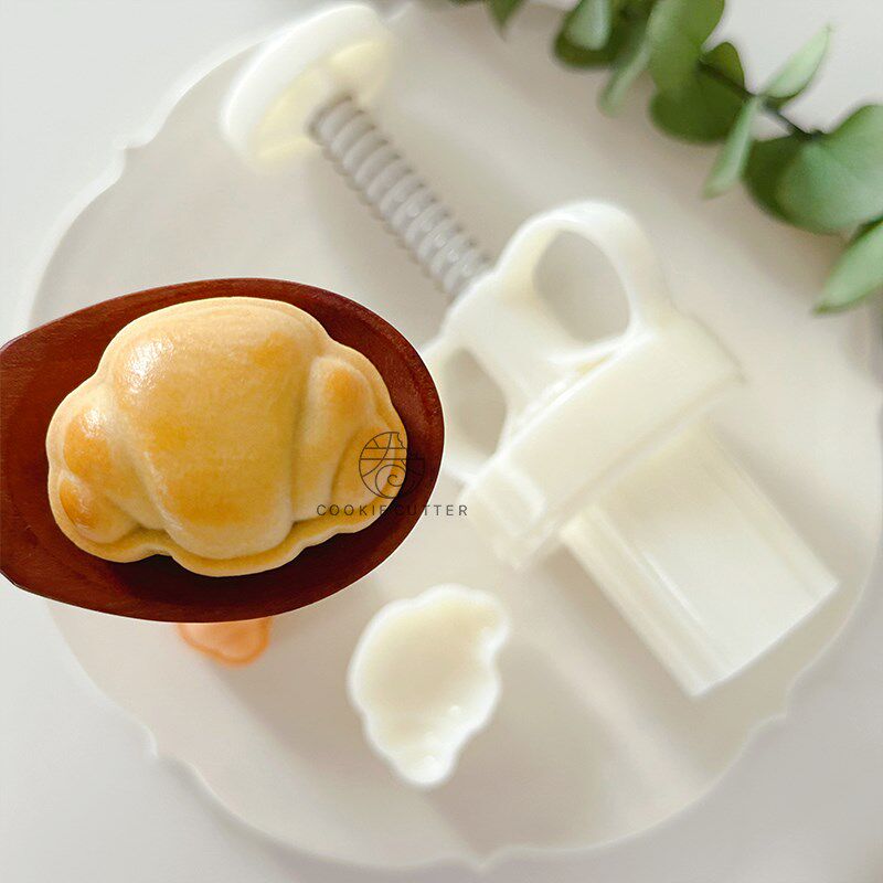 20g迷你可颂广式中秋节月饼模具 法式牛角包小餐包绿豆糕辅食工具