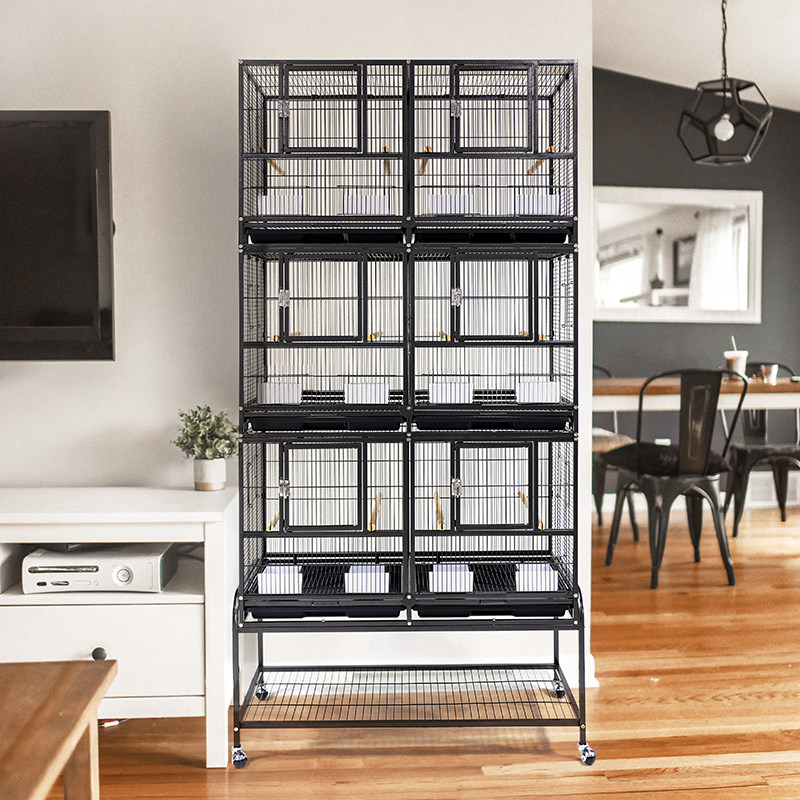 达洋直营 大型群鸟笼繁殖笼三层鹦鹉笼大号配对笼玄凤虎皮牡丹A47