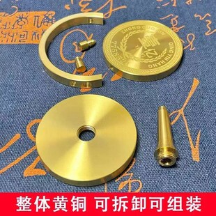 赚他高级感小众客厅办公桌车载汽车一个亿元纯黄铜解压发疯小摆件