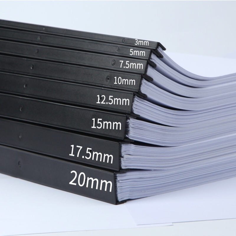 装订夹边条 装订胶条mm夹条,5,7.5,,5mm黑色装订夹条压条