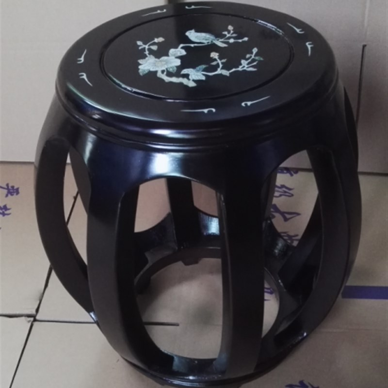 弹古筝凳单人琴凳实木圆凳儿童古筝凳子琴櫈敦煌高40厘米