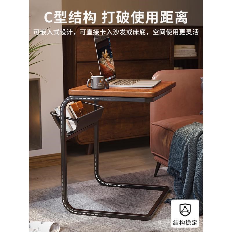 沙发边几柜可移动带轮迷你型茶几客厅小户型家用茶台床头边桌子