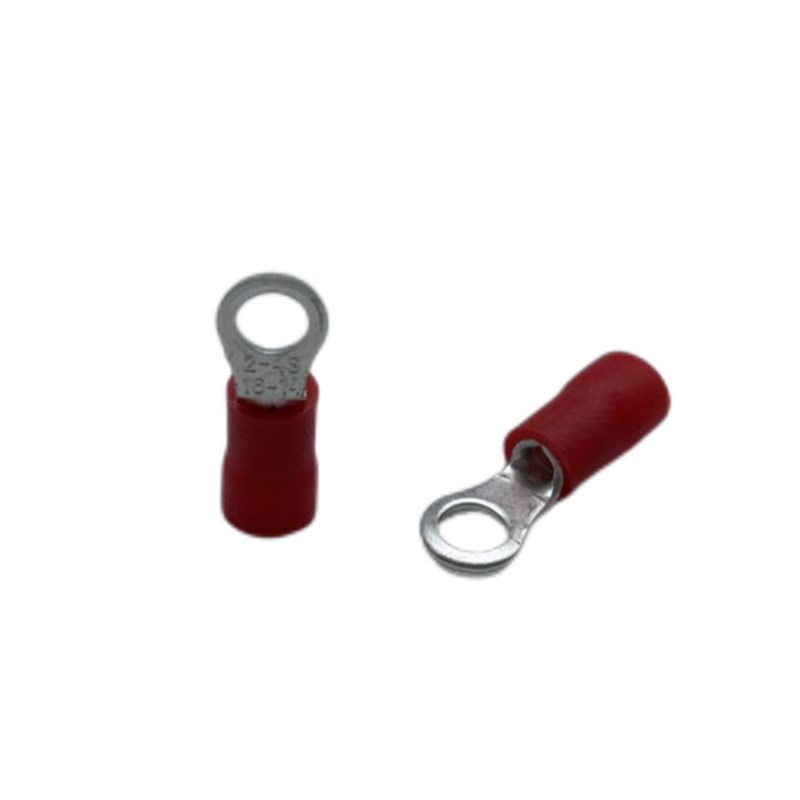 紫铜RV2- O型圆形绝缘接线端子线鼻子平方线冷压接线端子