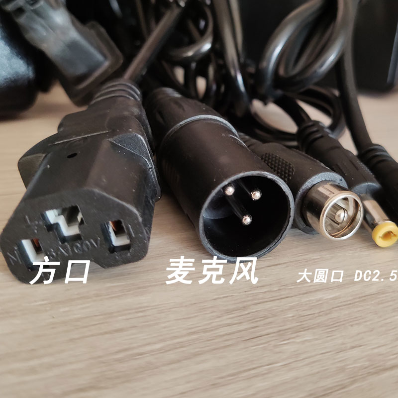 009电动车快速锂离子充电器0V7V方口圆孔71.V卡农头电视口DC