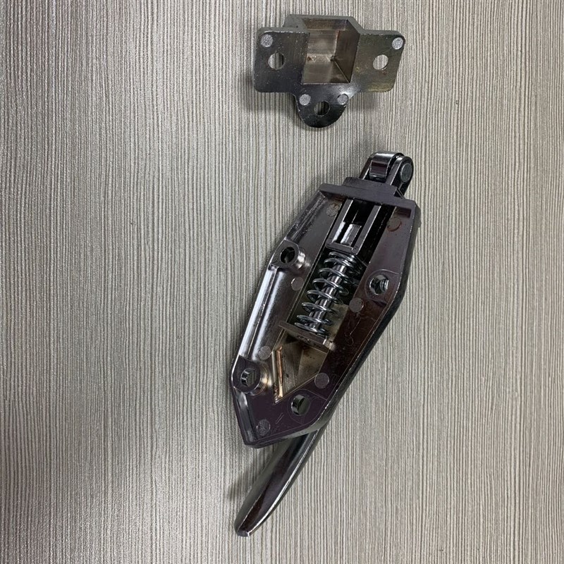 商用炉灶具配件厨房蒸饭柜把手冷柜拉手连勾锌合金门把海鲜蒸柜锁