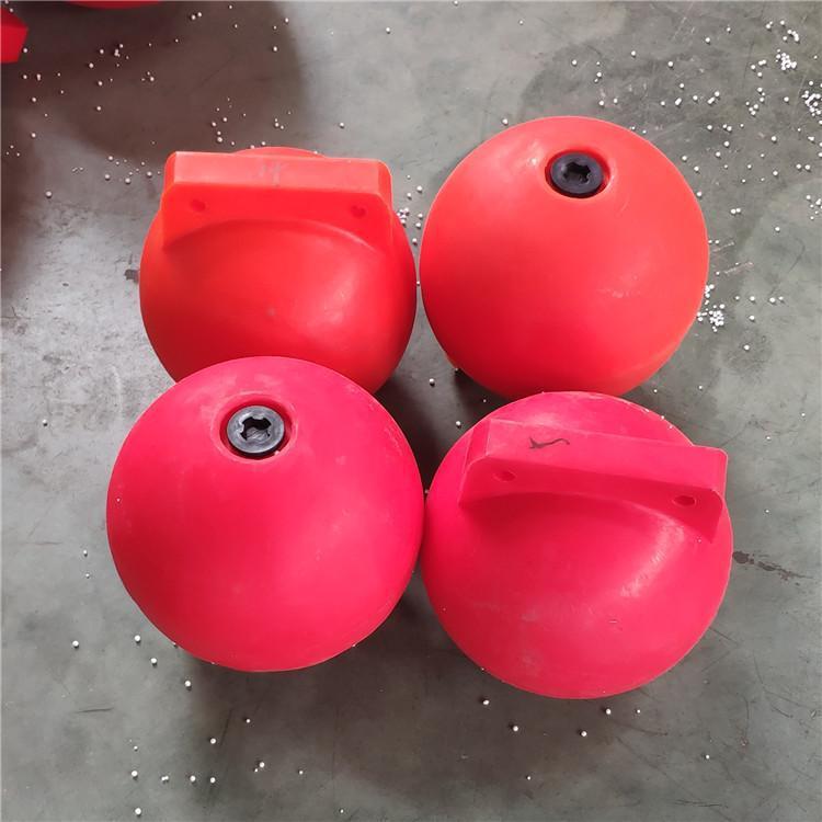 河道分叉口警示浮标河流定位浮标橙色航道标可带太阳能灯济南厂家