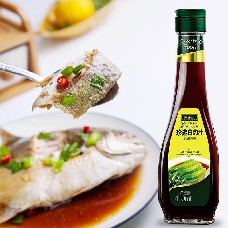 白灼汁450ml清蒸鱼葱油白灼大虾白灼菜心凉拌蔬菜海鲜调味料,粮油调味/速食/干货/烘焙,酱油,淘宝优惠券,粉丝福利购,淘宝优惠卷
