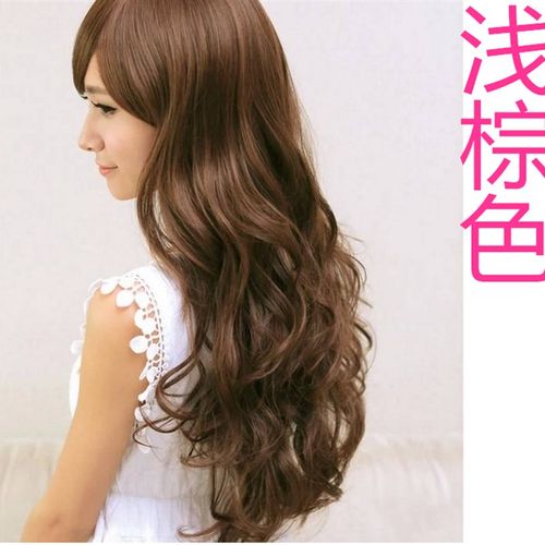 包邮假发女长卷发大波浪U型半头套自然逼真隐形无痕U型头套大卷发