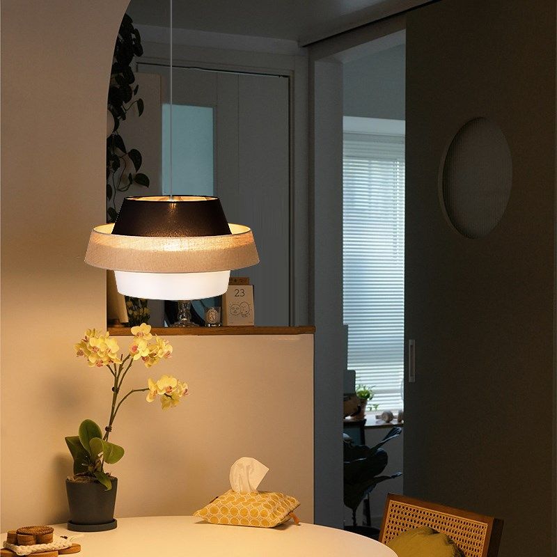 日式餐厅吊灯卧室书房布艺北欧诧寂风服装店设计师民宿装饰灯具,家装灯饰光源,餐厅吊灯,淘宝优惠券,粉丝福利购,淘宝优惠卷