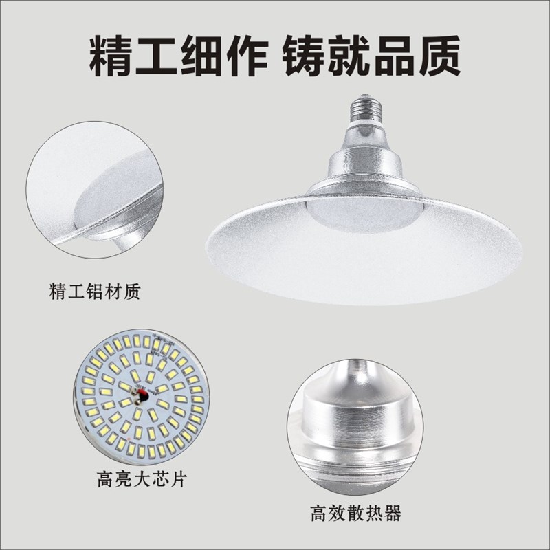 冠誉LED防水工矿灯厂房车间节能照明吊灯50w室外工地工业工程灯