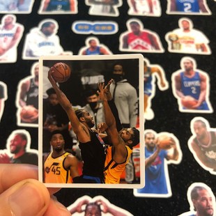 科怀伦纳德 贴纸防水贴画快船队周边diy手账手机日记本装饰