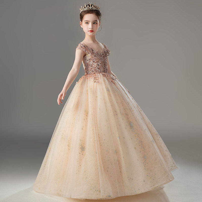 儿童礼服公主裙生日长款婚礼花童婚纱女孩钢琴演出服小主持人服装,童装/婴儿装/亲子装,儿童礼服,淘宝优惠券,粉丝福利购,淘宝优惠卷