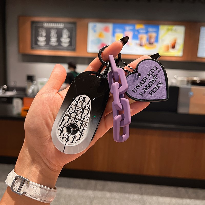 适用奔驰c260l钥匙套24新C/E级e300lglc300l/c200l壳高级感金属扣