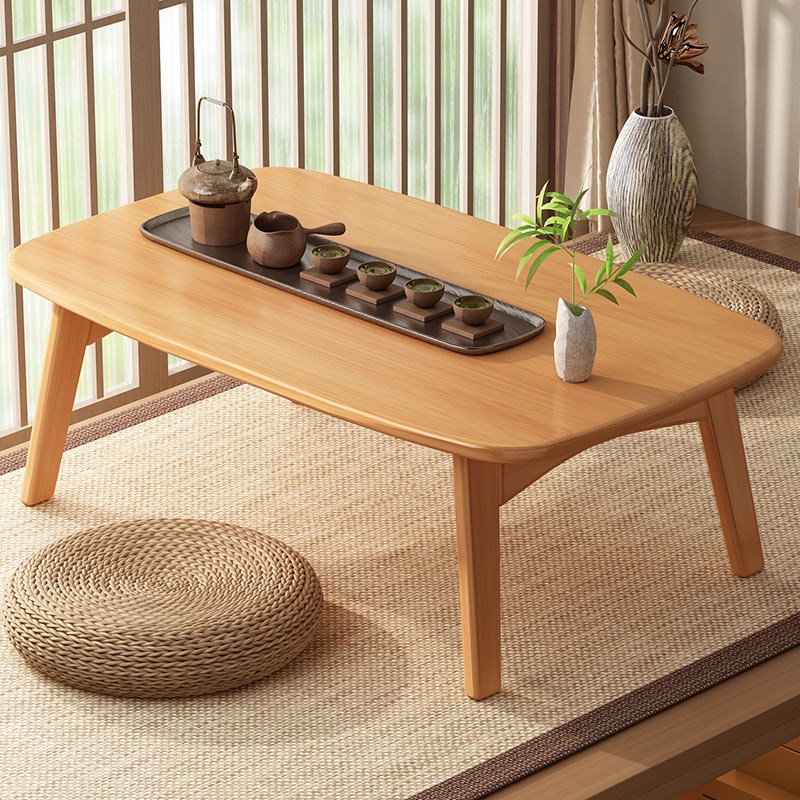 飘窗小桌子日式榻榻米茶桌新中式可折叠茶几炕桌家用窗台矮桌茶台