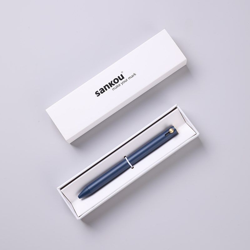 巨能写三口JY16凝胶中性墨水圆珠笔按压式黑色1.0替换G2笔芯蓝色