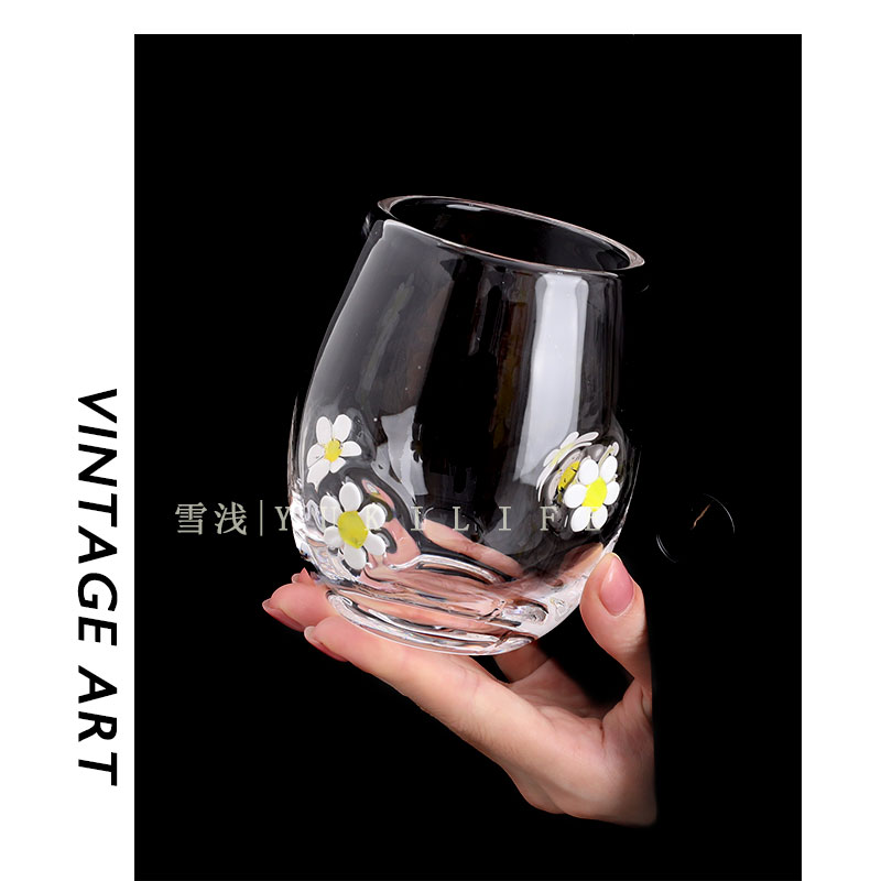 宇野千代小花杯/那不管年龄的天真烂漫 中古杯酒杯水杯饮料啤酒杯