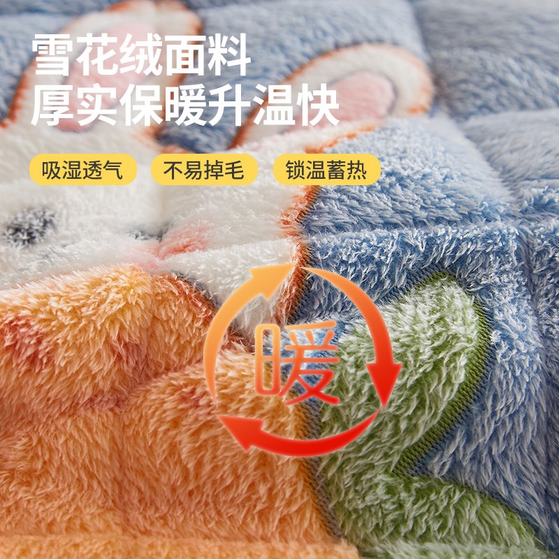 学生宿舍床垫单人雪花绒垫子90x190cm寝室住校专用羊羔绒褥子家用