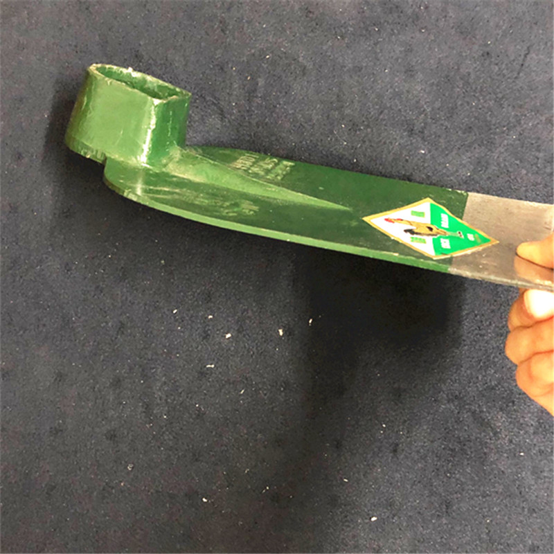 绿色鸡公锄头优质钢大锄头种菜翻土农用锄头除草锄农具园林大钢帮