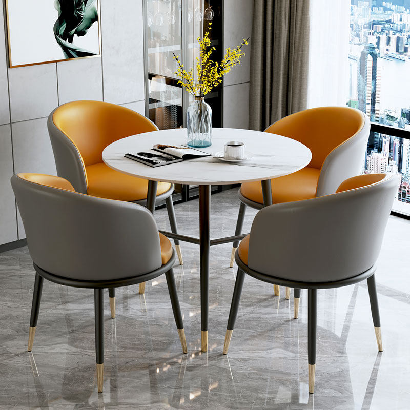 岩板售楼休息区4S店奶茶店美容美甲商务接待洽谈阳台小圆桌椅组合,住宅家具,岩板餐桌,淘宝优惠券,粉丝福利购,淘宝优惠卷