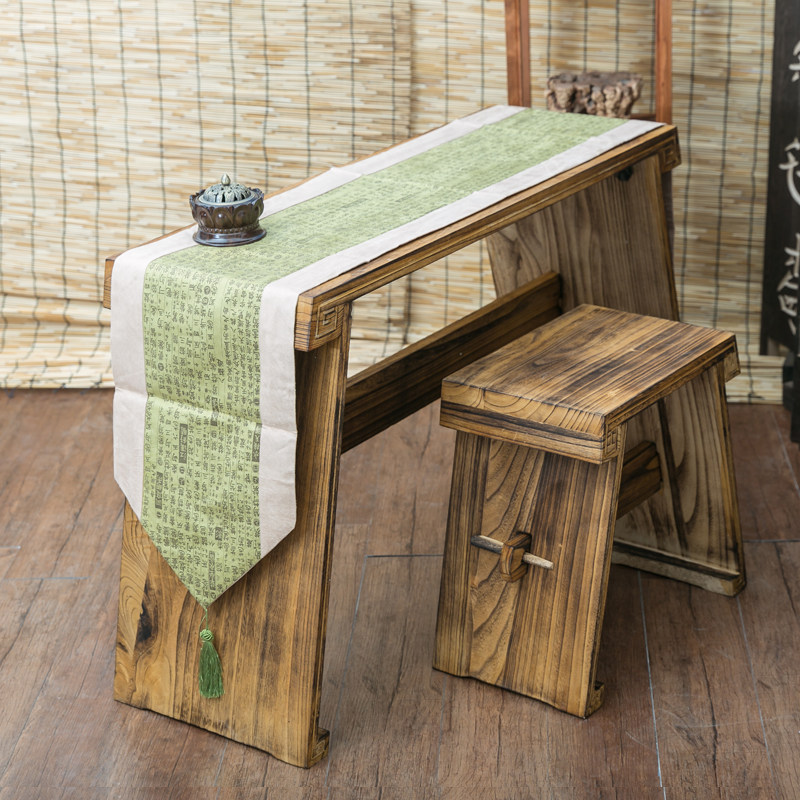 【七韵古琴】加厚古琴桌旗古琴桌布古琴谱茶席禅意茶席茶桌布