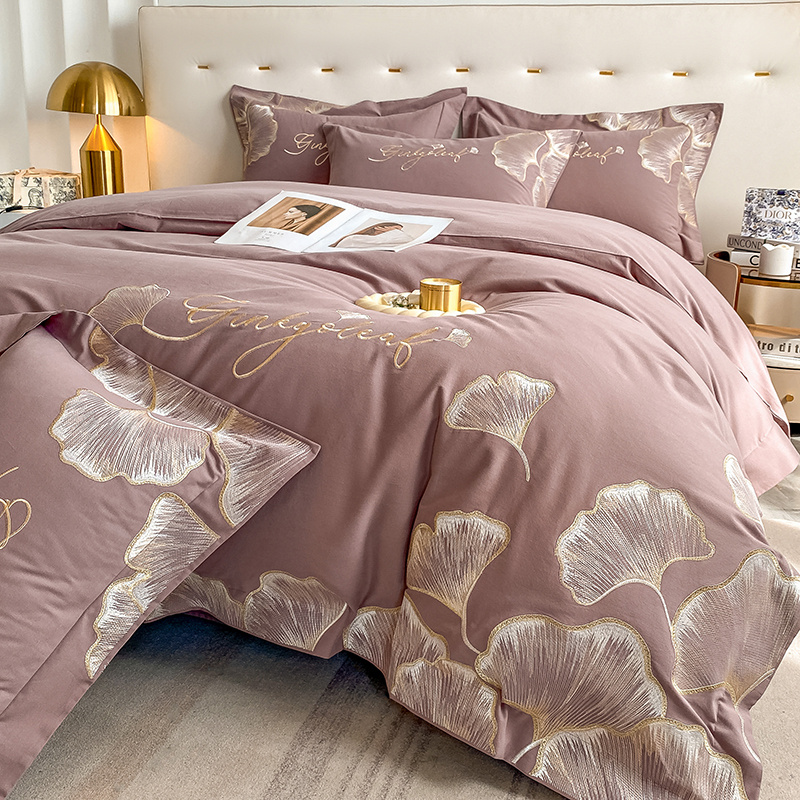 高端全棉磨毛四件套纯棉2023新款床单被套床笠加厚高级感床上用品