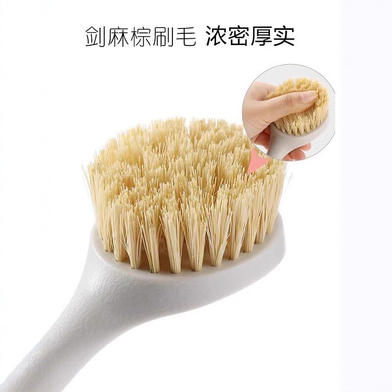 铁锅专用刷2024新款剑麻长柄刷木柄刷子清洁刷除垢油污水槽洗碗刷